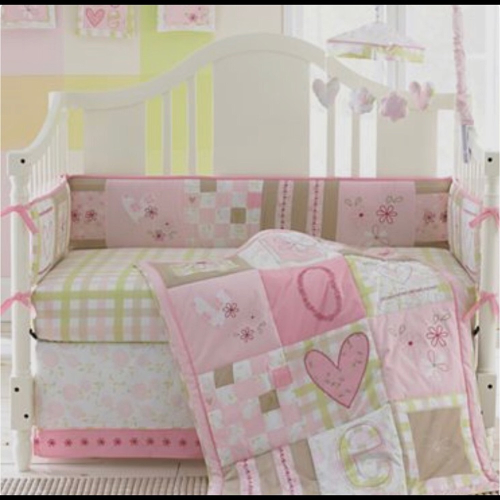 Laura Ashley Love Crib Bedding Set